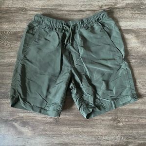 Athletic green shorts